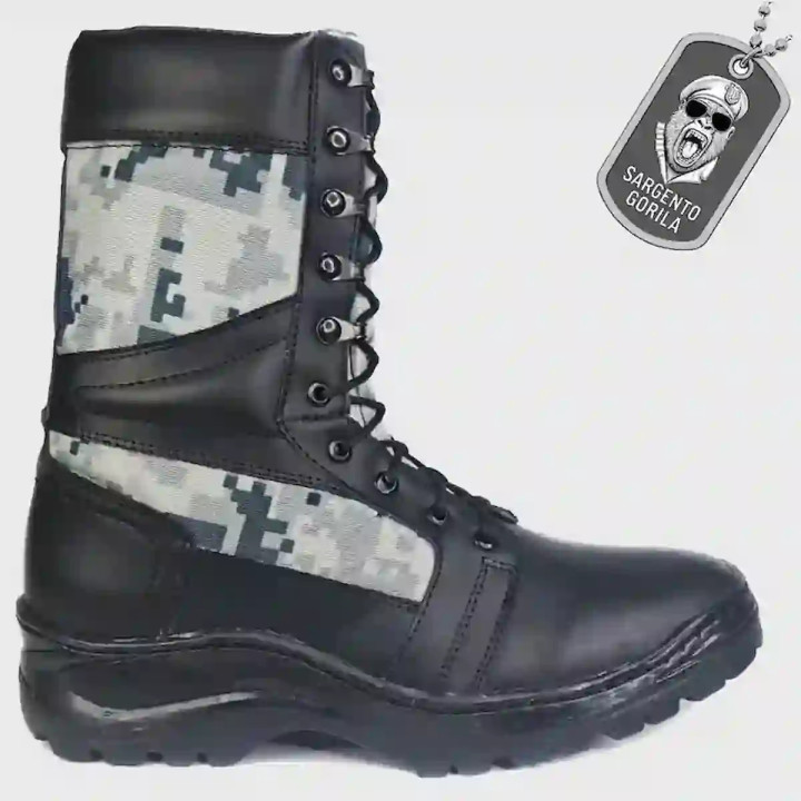 Bota táctica GN SGT106G Piel Sargento Gorila Gris