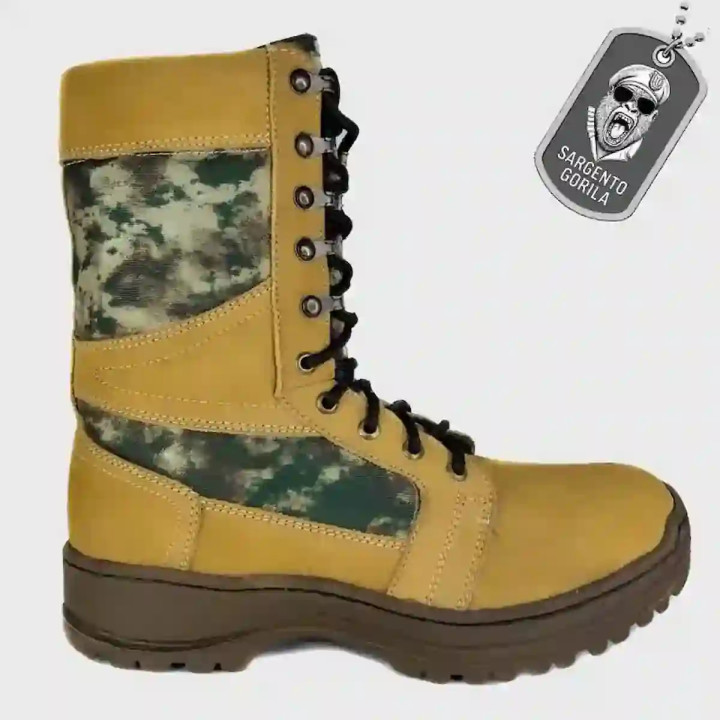 Bota táctica GN SGT106O Piel Sargento Gorila Ocre