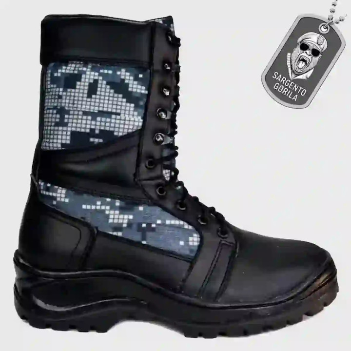 Bota táctica GN SGT106A Piel Sargento Gorila Azul