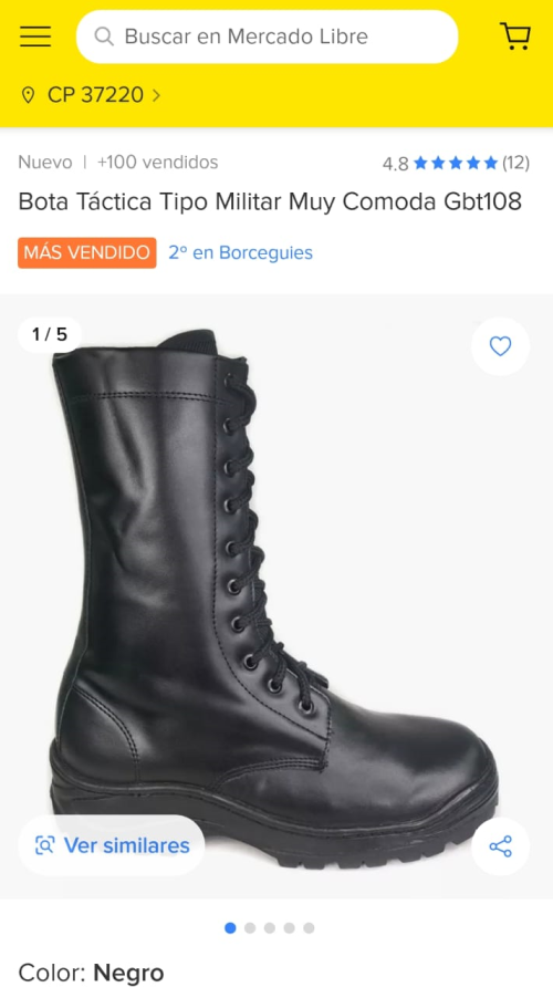 Bota Tactica en Mercado libre 108