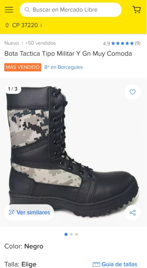 Bota Tactica en Mercado libre GN